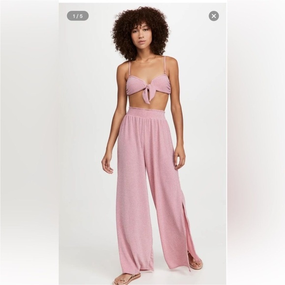 Ramy Brook Knit Athena Pant in Pink - Picture 2 of 12